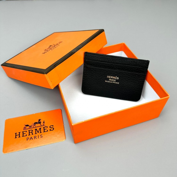 HERMES CARD HOLDER SİYAH 